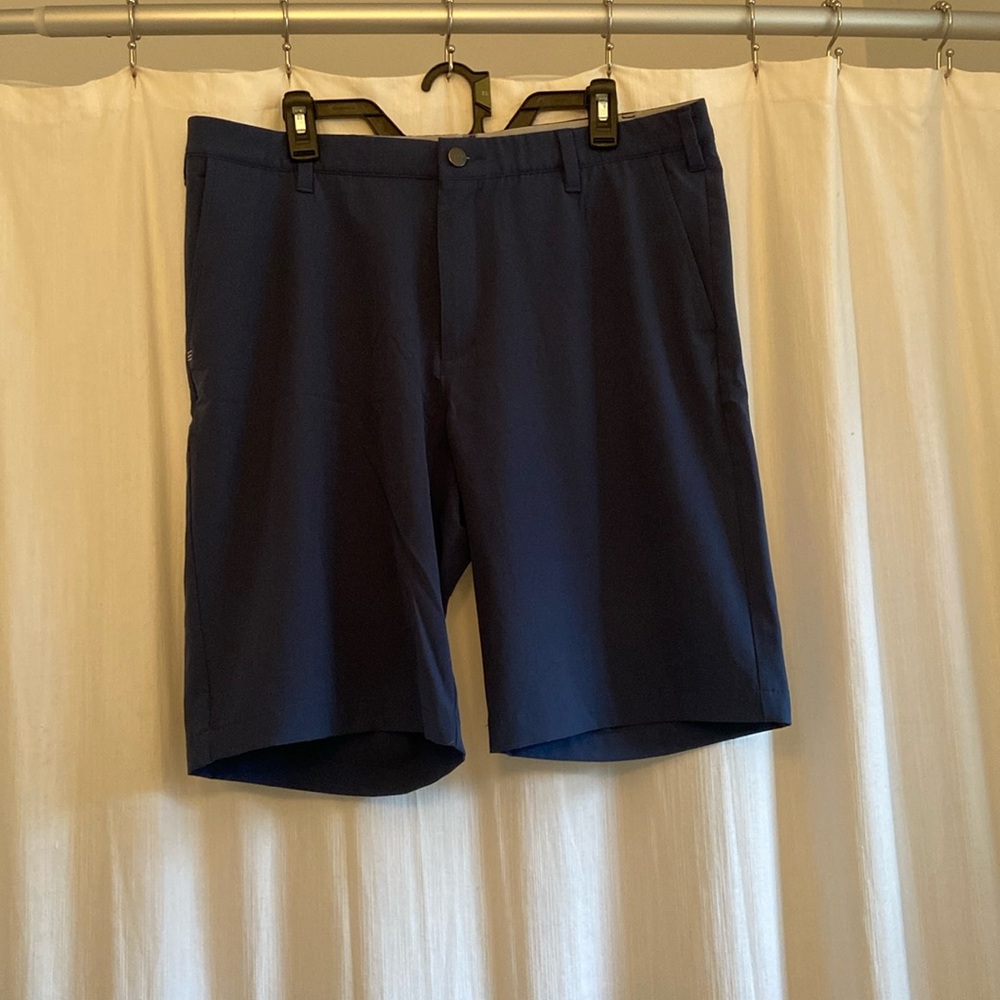 3 Adidas golf shorts. Good condition, navy, gray & khaki. Spandex blend stretchy - Picture 2 of 16